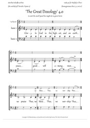 Great Doxology (4.0, tune of 'Cherubic Hymn' 4, Cm, 3-4vx, homog.ch.) - EN