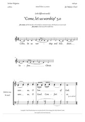 Come, let us worship and bow down (5.0, sev.txt opt., Dm, any choir, 2-4 vx) - EN